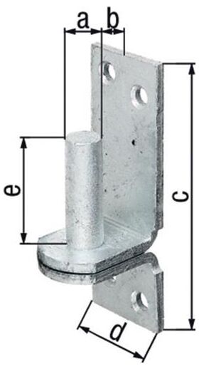 Kloben DI auf Platte 13x11mm TZN GAH