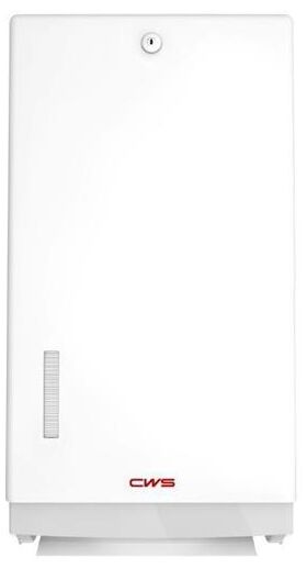 CWS Faltpapierspender Paradise Paper Universal, mit Schloss, weiß