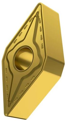 Drehwendeschneidplatte ISO DNMG 150608E-RM:T8315 D.5,16mm PVD beschichtet Gold - VPE: 10