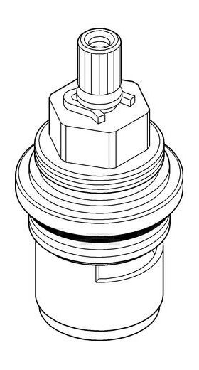 Grohe Keramik-Oberteil 3/4" Anschlag links