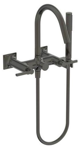 IDS Zweißriff-Badearmatur JOY NEO AP Hebelgr mit Brause-Set magnetic grey IDEAL STANDARD