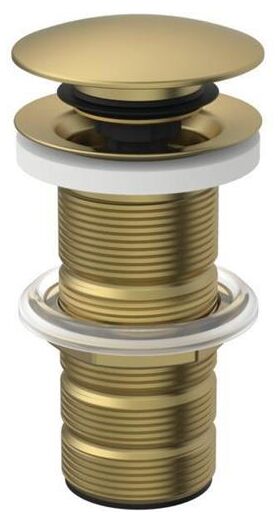 IDS Push-Open-Ventil mit ungeschlitztem Schaft brushed gold IDEAL STANDARD