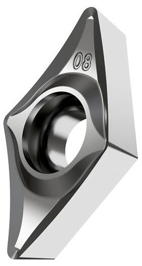 Drehwendeschneidplatte ISO DCGT 11T304E-SF3:H07 Bohrungs-D. 4,4mm Farbe Silber - VPE: 10