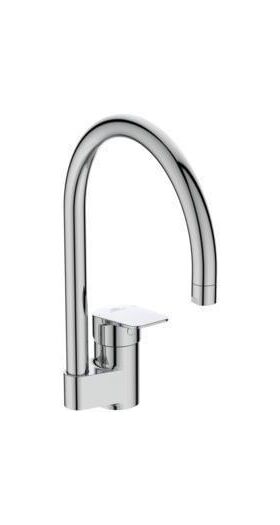 IDS Einhebel-Küchenarmatur CERAPLAN m ho Rohrauslauf Ausladung 200mm chrom IDEAL STANDARD