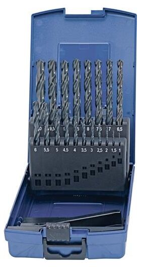 Spiralbohrersatz DIN 338 TypN D.1-13x0,5mm HSS 25tlg.Ku.-Kass.PROMAT