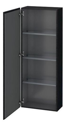 Duravit Halbhochschrank L-CUBE 500x243x1320mm A links eiche schwarz