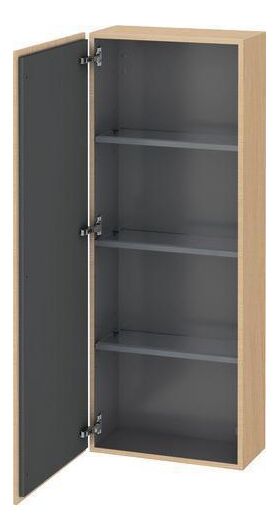 Duravit Halbhochschrank L-CUBE 500x243x1320mm A links eiche natur