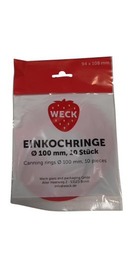 DOSEN-ZENTRALE  WECK Gummiringe 094/108mm 10BT