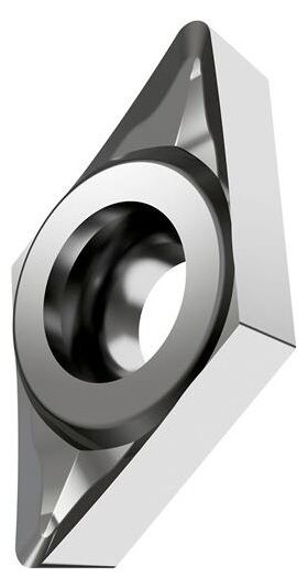 Drehwendeschneidplatte ISO DCGT 070202F-AL:T0315 D.2,8mm PVD beschichtet Silber - VPE: 10