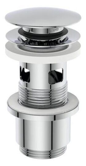 IDS Push-Open-Ventil mit geschlitztem Schaft chrom IDEAL STANDARD