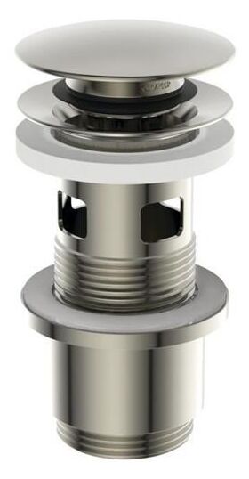 IDS Push-Open-Ventil mit geschlitztem Schaft silver storm IDEAL STANDARD