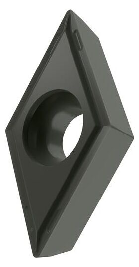 Drehwendeschneidplatte ISO DCMT 11T304E-FF2:TT010 Bohrungs-D. 4,4mm Farbe Grau - VPE: 10