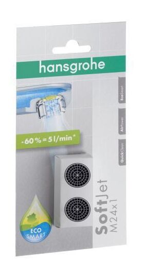 HG SOFTJET Luftsprudler M 24x1 mit Durchflussbegrenzer 5 l/min