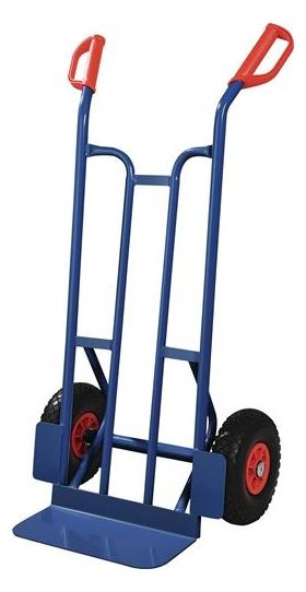 Sackkarre H.1150mm Schaufel-L150xB400mm PU-Bereifung Trgf.250kg blau TECWERK