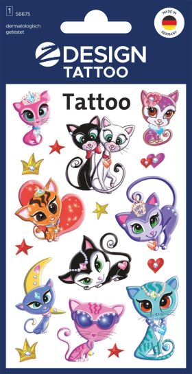 AVERY ZWECKFORM  KID Tattoos Cats 56675 - 10 VPE