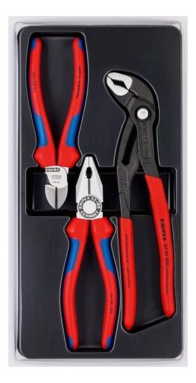 Zangensatz Bestseller-Paket Inh.3tlg.pol.Kunststoff-Tiefziehteil KNIPEX