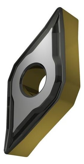 Drehwendeschneidplatte ISO DNMG 150408E-NF:T9415 D. 5,16mm MT-CVD beschichtet - VPE: 10