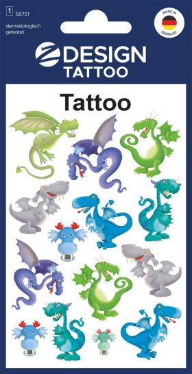 AVERY ZWECKFORM  KID Tattoos Drachen 56751 - 10 VPE