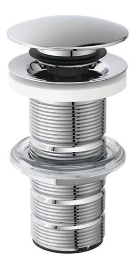 IDS Push-Open-Ventil mit ungeschlitztem Schaft chrom IDEAL STANDARD