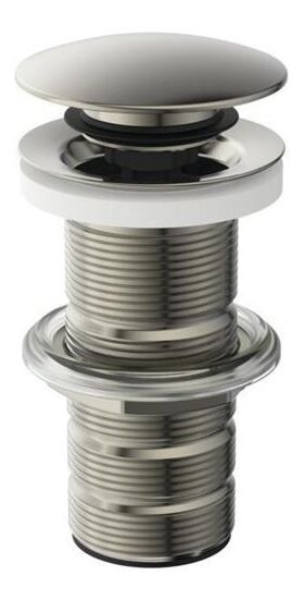 IDS Push-Open-Ventil mit ungeschlitztem Schaft silver storm IDEAL STANDARD