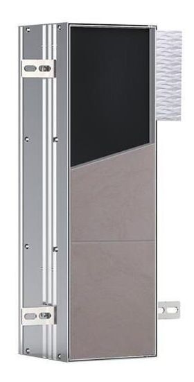 Emco WC-Modul ASIS PLUS UP 492x154mm Türanschlag links Aluminium EMCO