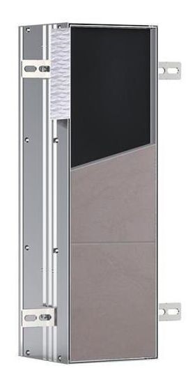 Emco WC-Modul ASIS PLUS UP 492x154mm Türansch rechts Aluminium EMCO