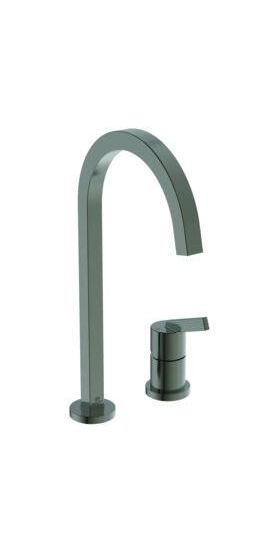 IDS 2-Loch-Küchenarmatur GUSTO eck Auslauf Ausladung 204mm magn grey IDEAL STANDARD