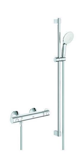 GROHE THM-Brausebatterie Grohtherm 800 34566_2 mit Brausegarnitur 900mm chrom