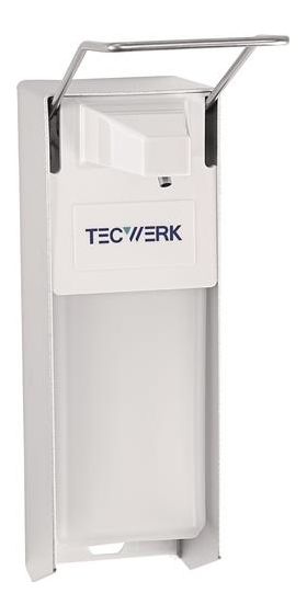 Desinfektions- u.Spender H165xB95xT290ca.mm ABS m.Hebel weiß 1l TECWERK