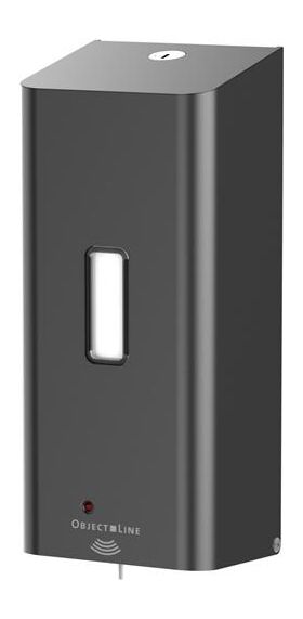 CWS ObjectLine 800-ml-Spender Non-Touch mit Schlauchpumpe, schwarz, elektr