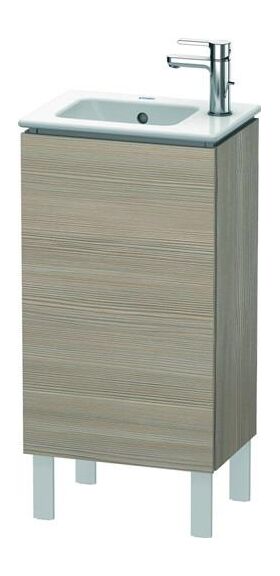 Duravit Waschtischunterbau L-CUBE 294x420x704mm Anschlag links pine silver