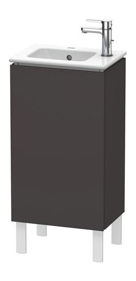 Duravit Waschtischunterbau L-CUBE 294x420x704mm A links graphit supermatt
