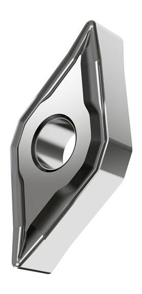 Drehwendeschneidplatte ISO DNMG 150608E-NF:HF7 Bohrungs-D. 5,16mm Farbe Silber - VPE: 10