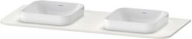 Duravit Konsolenplatte HAPPY D.2 PLUS 16x1300x550mm m 2 Ausschnitten No we sdm