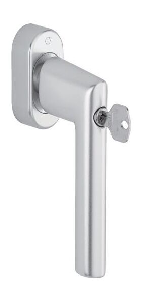 Fenstergriff Ams.E038S/UD9056 Alu.20-30mm F1/silberfarbig HOPPE