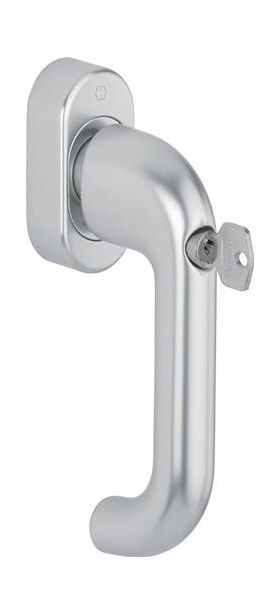 Fenstergriff Paris 038S/UD9056 Alu.F1/naturfarbig 20-30mm HOPPE