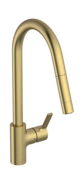 IDS Küchenarmatur GUSTO 2F-Brause, Ausladung 241mm brushed gold IDEAL STANDARD