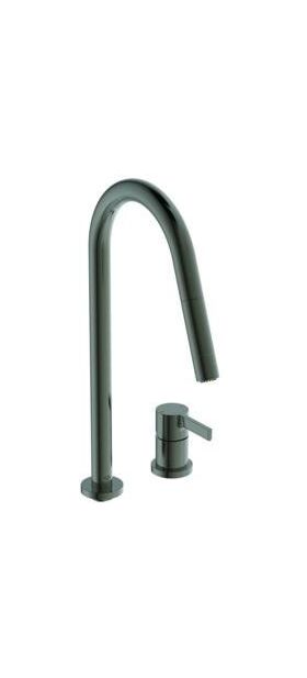 IDS Küchenarmatur GUSTO 2F-Brause, Ausladung 240mm magnetic grey IDEAL STANDARD