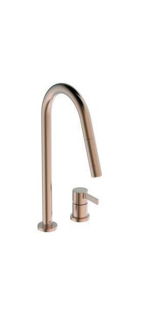 IDS Küchenarmatur GUSTO 2F-Brause, Ausladung 240mm sunset rose IDEAL STANDARD