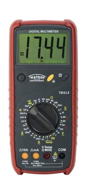 Digitalmultimeter Testboy 313 0-600 V AC,0-600 V DC RMS TESTBOY