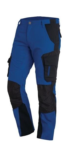 Arbeitshose Gr. 48, royal/schwarz