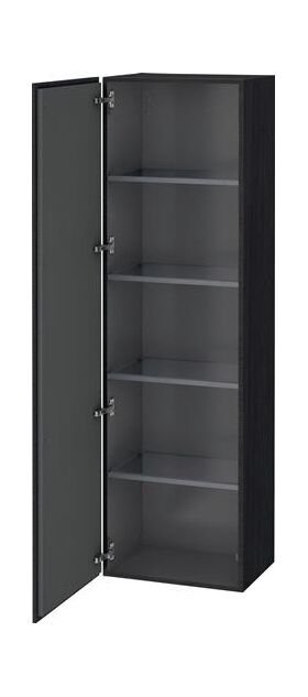 Duravit Hochschrank L-CUBE 500x363x1760mm A links eiche schwarz
