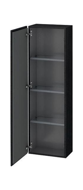 Duravit Halbhochschrank L-CUBE 400x243x1320mm A links eiche schwarz