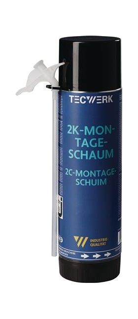 2K-Montageschaum 400ml B2 hellgrün m.Einw.-Handsch.Dose TECWERK