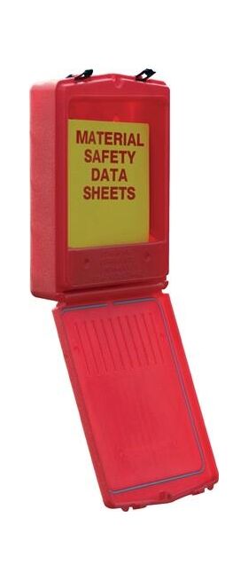 Dokumentenbox B333xH400 mm DIN A4 hoch Öffnung vorn rot JUSTRITE