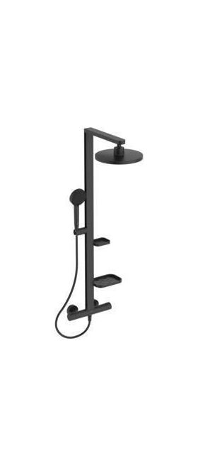 IDS Duschsystem Alu+ m CeraTherm Brausethermostat silk black IDEAL STANDARD