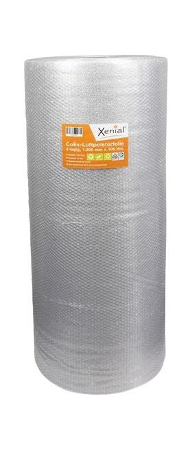 Luftpolsterfolie Breite 1200mm Länge 100m 2-lagig grau TRANSPAK