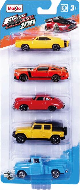 FM100 Autos 7,5cm, 5er Set, sort.