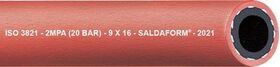 Acetylenschlauch SALDAFORM®/ROT 3256 ID 16mm Wandst.5,0mm AD 26,0mm - VPE: 50