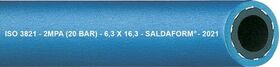 Sauerstoffschl.SALDAFORM®/BLAU 3250 ID16,0mm Wandst.5,0mm glatt AD26,0mm L.50m - VPE: 50